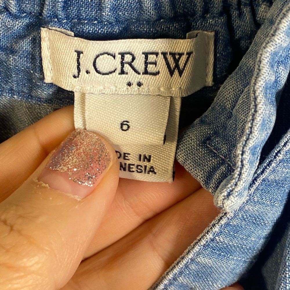 J. Crew Women's Classic Blue Overalls - Picture 6 of 7